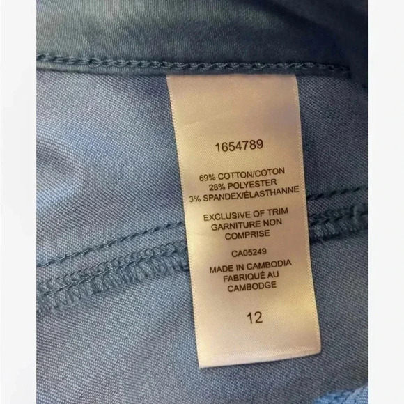 Up!  Crop Blue Pants Size 12 - Picture 9 of 9